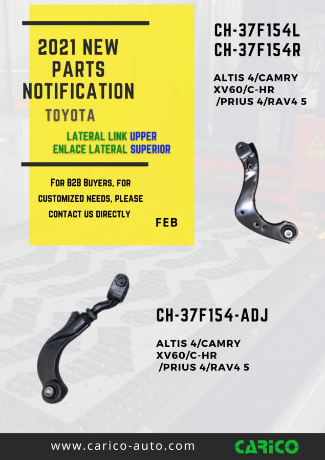 TOYOTA COROLLA, ALTIS 4/CAMRY XV70/C-HR/PRIUS 4/RAV4 5 (NEW PARTS, 2021, MAR)