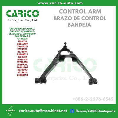 1503034｜15948968｜20869200｜20869202｜25788113｜25788115｜25868824｜15167933 - Top Carico Autopartes, Taiwán: Piezas de auto, Fabricante