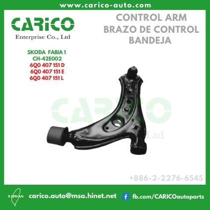 6Q0 407 151 D｜6Q0 407 151 E｜6Q0 407 151 L - Top Carico Autopartes, Taiwán: Piezas de auto, Fabricante