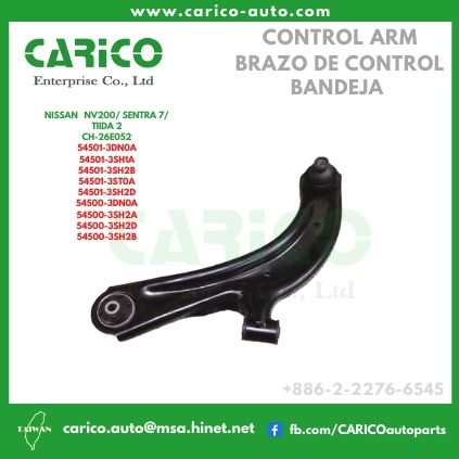 54500 3DN0A｜54500 3SH1A｜54500 3SH2A｜54500 3SH2B｜54500 3SH2D｜54500 3ST0A｜54500 9AM1A - Top Carico Autopartes, Taiwán: Piezas de auto, Fabricante