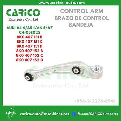 8K0 407 152 B｜8K0 407 152 C｜8K0 407 152 D - Top Carico Autopartes, Taiwán: Piezas de auto, Fabricante