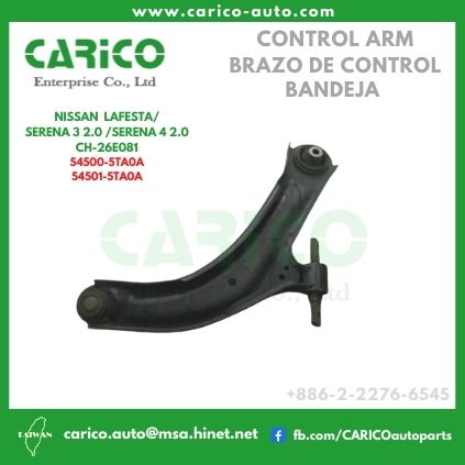 54501 5TA0A｜54501 EN001｜54501 EN00A｜54501 EN00B - Top Carico Autopartes, Taiwán: Piezas de auto, Fabricante