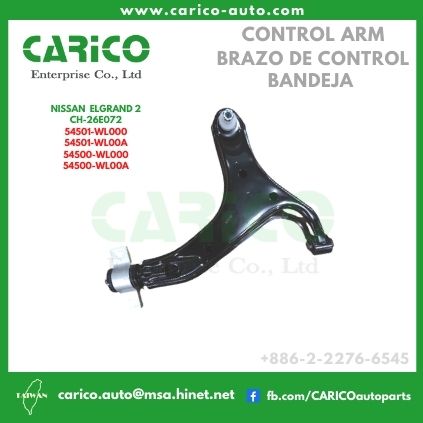 54501 WL000｜54501 WL00A - Top Carico Autopartes, Taiwán: Piezas de auto, Fabricante