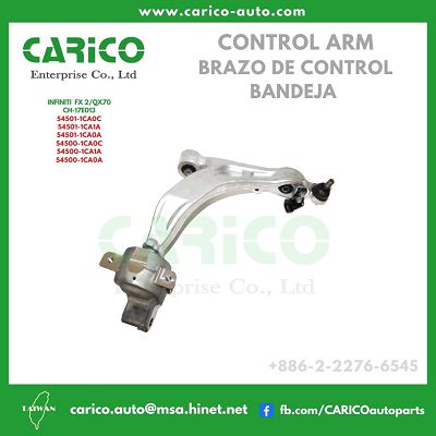 54501 1CA0C｜54500 1CA1A｜54501 1CA0A - Top Carico Autopartes, Taiwán: Piezas de auto, Fabricante