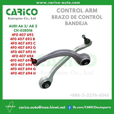 4F0 407 694 G｜4F0 407 694 B｜4F0 407 694 C - Top Carico Autopartes, Taiwán: Piezas de auto, Fabricante