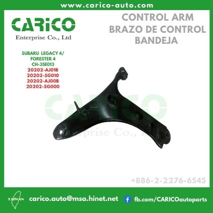 20202 AJ01B｜20202 AJ05A｜20202 SG010 - Top Carico Autopartes, Taiwán: Piezas de auto, Fabricante