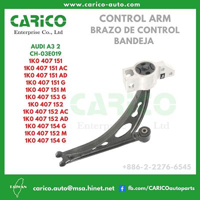 1K0 407 154 G｜1K0 407 152 AD｜1K0 407 152 M - Top Carico Autopartes, Taiwán: Piezas de auto, Fabricante