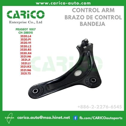 3521 H6｜3521 J1｜3521 L1｜3521 R2｜3521 N6｜3521 T5 - Top Carico Autopartes, Taiwán: Piezas de auto, Fabricante